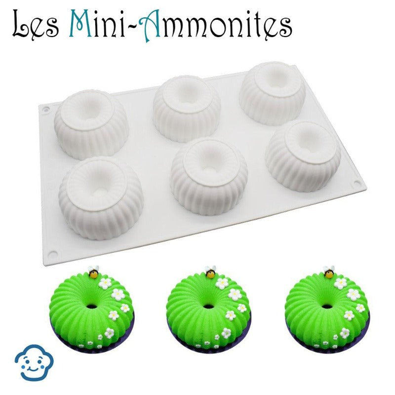 Moule à gâteau Mini-Ammonites Silikomold™ - Silikomold™